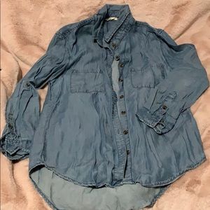 C&C california chambray button up shirt